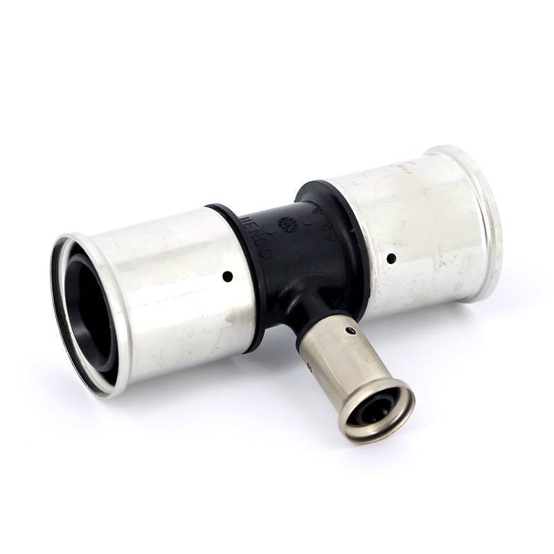 Тройник пресс HENCO PVDF 40х16х40 мм 10PK-401640