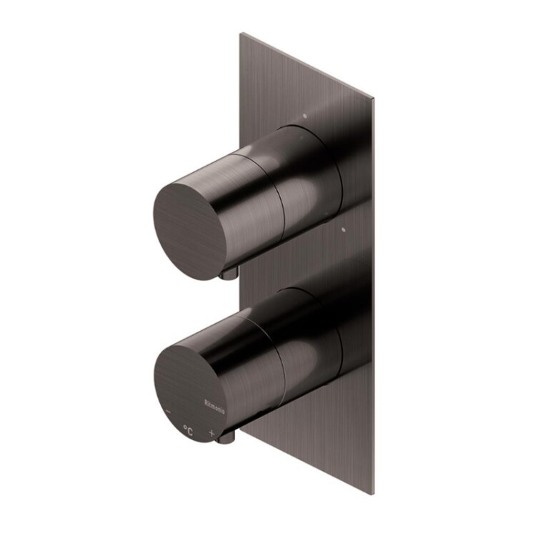 Смеситель для душа Ritmonio Haptic на 2/3 потребителя Brushed Black Chrome PR47HG101BLX