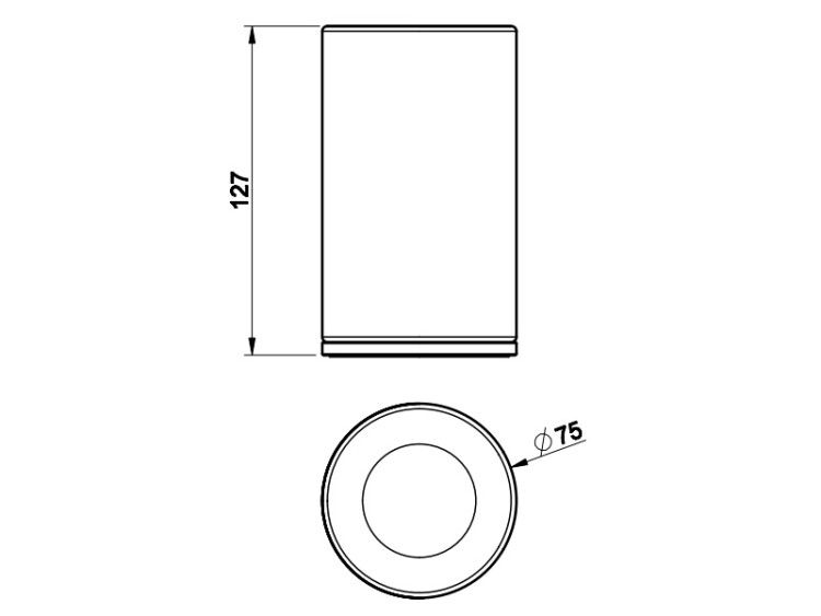 Стакан настольный Gessi Inciso 75x75x127 мм белый/Copper Brushed PVD 58531708