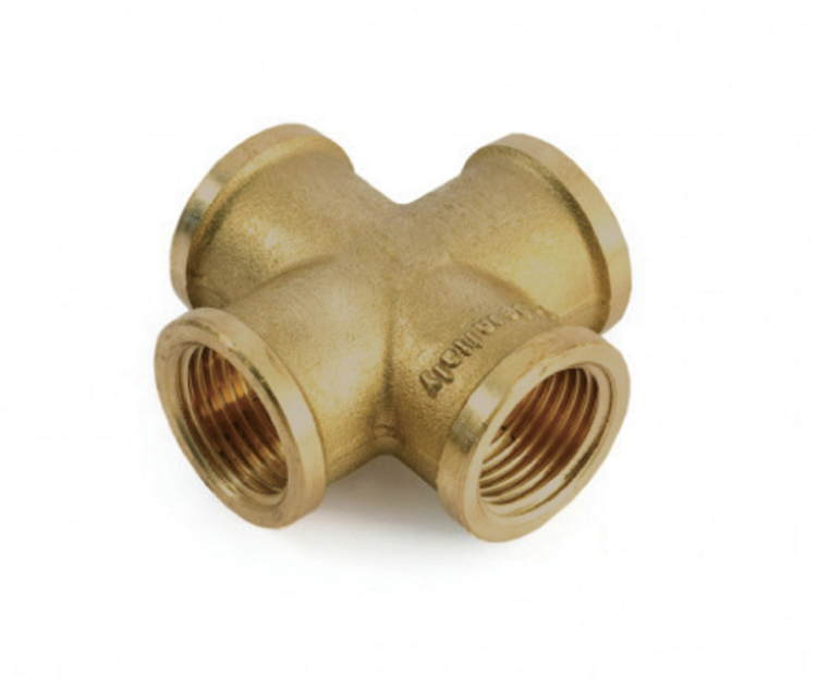 Крестовина латунная General Fittings ВР 1 равнопроходная EBF0410