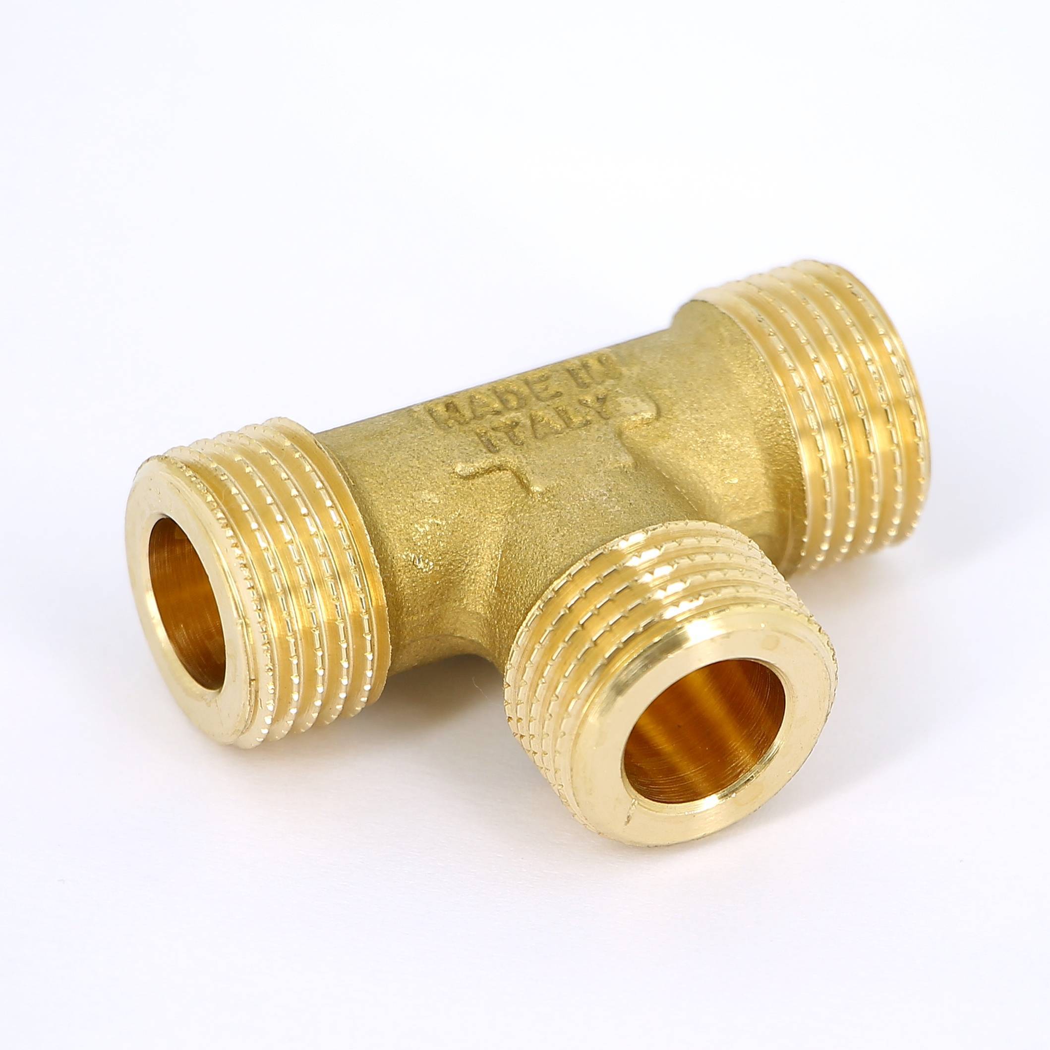 Тройник с наружной резьбой Tiemme 1/2 с плоским торцом 4710020