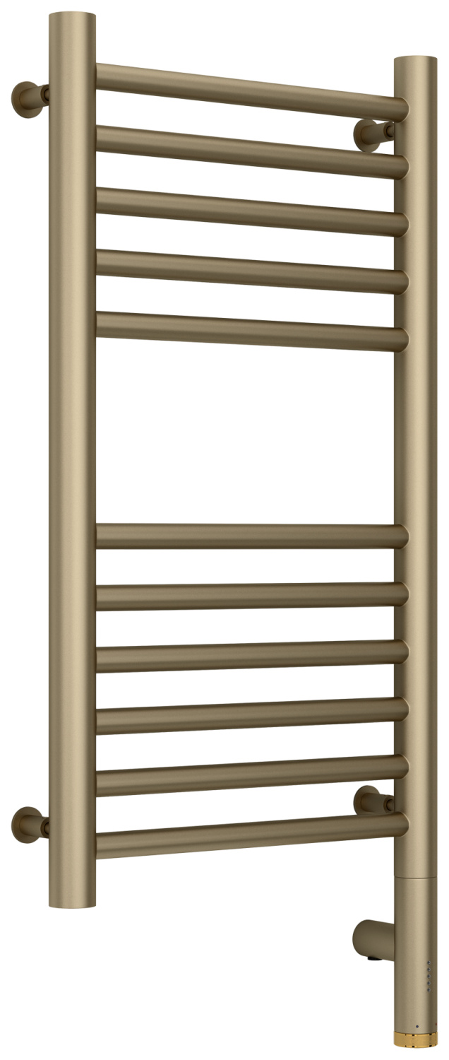 Полотенцесушитель электрический Сунержа Богема 3.0 прямая 332х724 мм правое золотой шёлк матовый 32-5805-6030