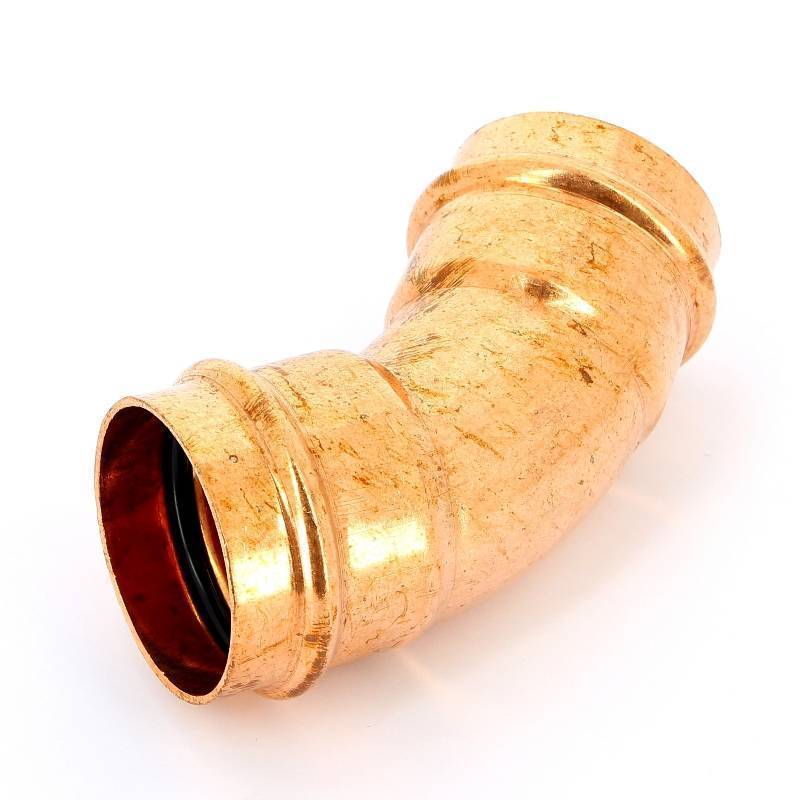 Угол 45° пресс IBP >B< Press 54 мм медь P5041 05400000