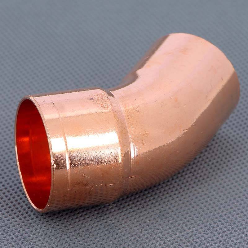 Угол медный 45 градусов однораструбный под пайку Viega 35 мм 104955