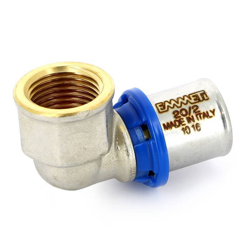 Угольник пресс с внутренней резьбой Emmeti 20x1/2 28101334