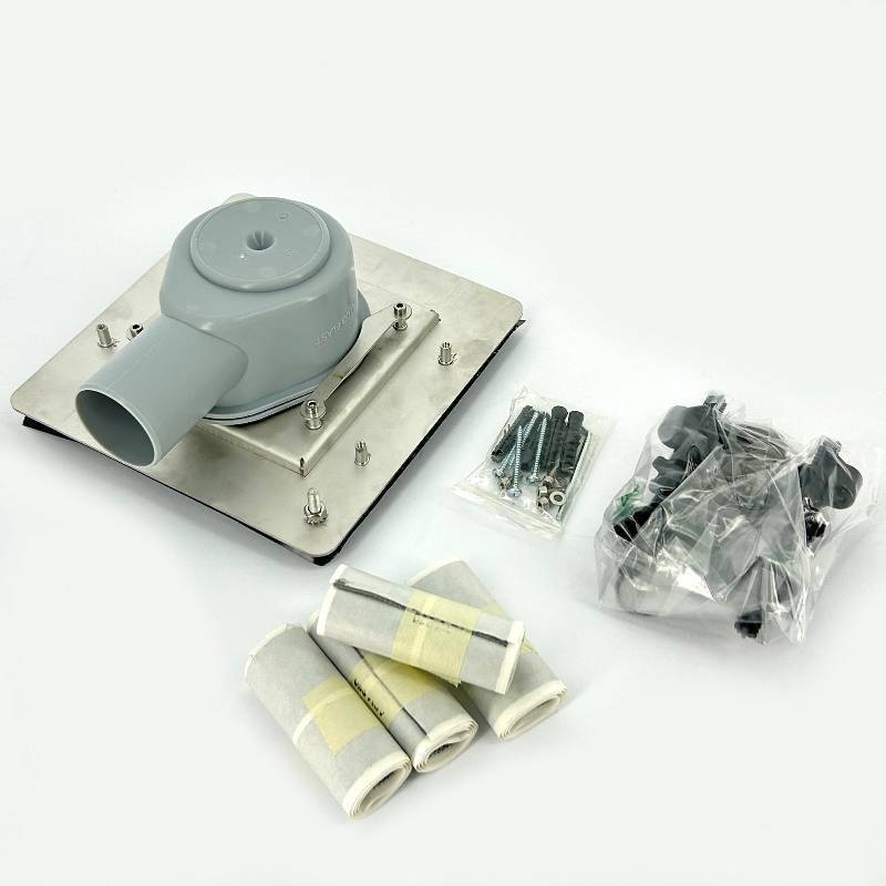 Трап Alcadrain 130х130 мм горизонтальный выпуск без решетки гидрозатвор APV120