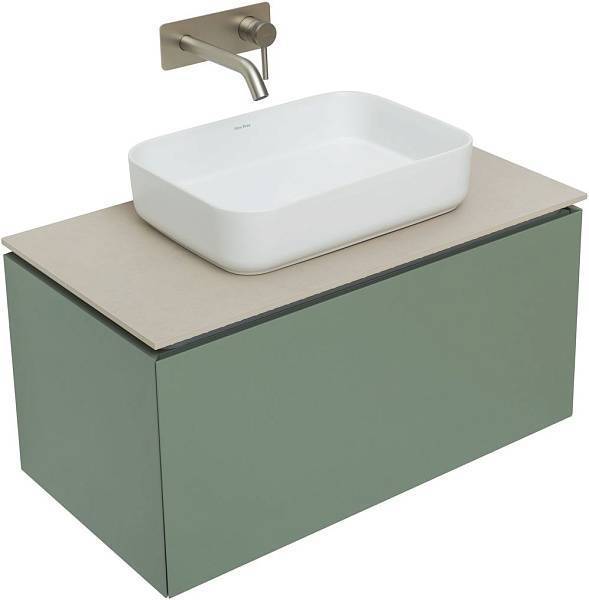 Тумба под раковину Allen Brau Infinity 85 см зеленый/серый 1.21002.CGM