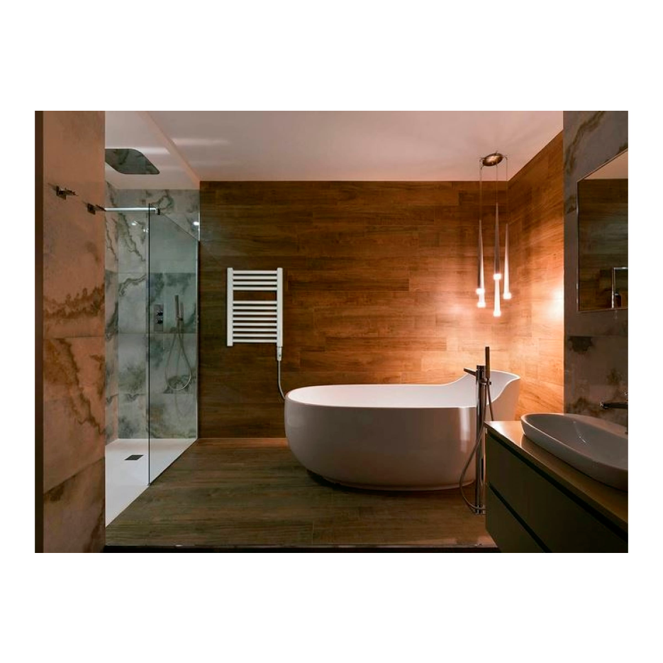 Полотенцесушитель электрический Atlantic Theola Plug NW 250 Вт белый 851122