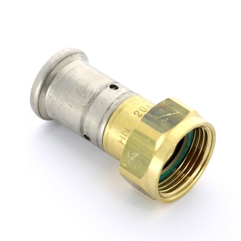 Муфта с накидной гайкой HENCO пресс 20х3/4 дюйма плоская прокладка 26P-20Z05