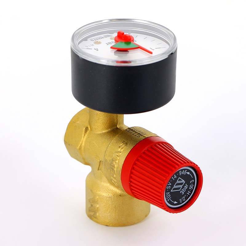 Клапан предохранительный Watts SVM 1/2x3/4 3 бар с манометром 10004648