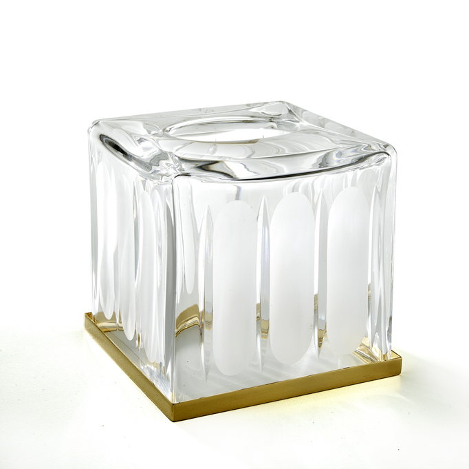 Контейнер для бумажных салфеток 3SC Montblanc настольный 130x130x150 мм золото матовое MB71ACRGO