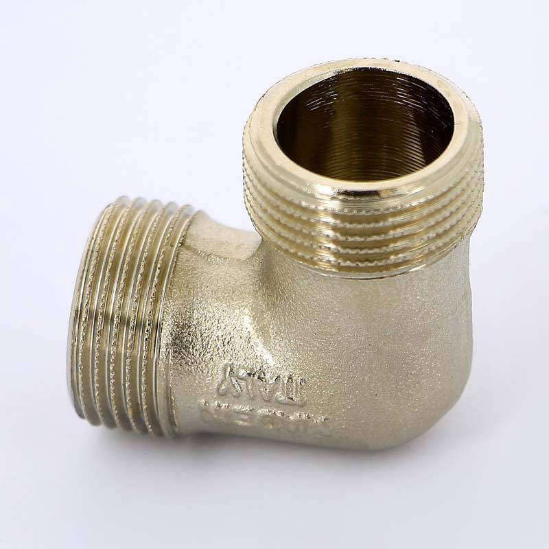 Угольник резьбовой Uni-Fitt 3/4 Н-Н никелированный 613N3300