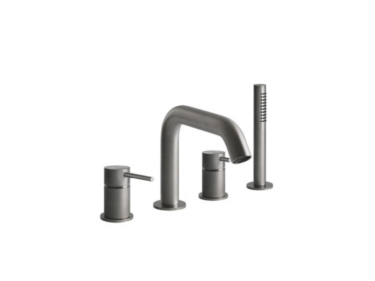 Смеситель для ванны и душа Gessi 316 Steel Brushed 54037-239