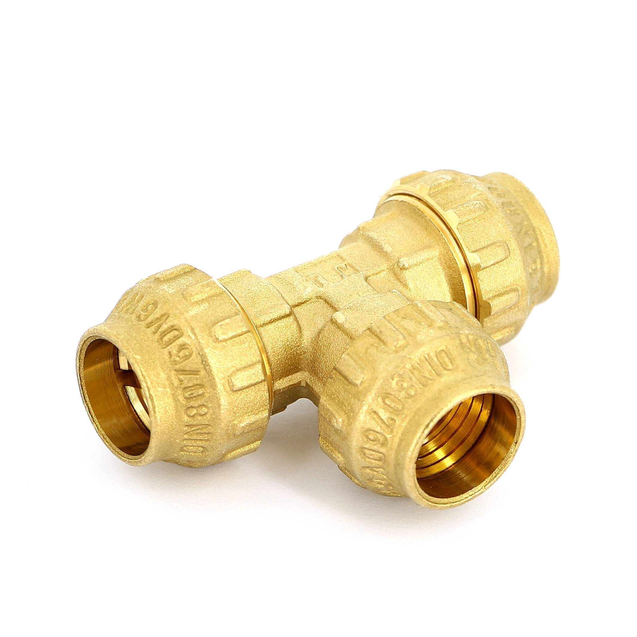 Тройник обжимной Tiemme 20х2.0 мм 3400033