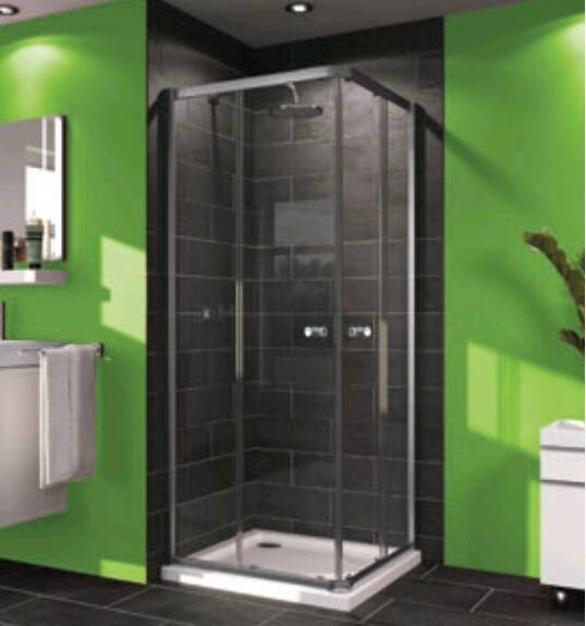 Душевое ограждение HÜPPE X0 900x900x1900 мм серебро с ярким блеском 21H711.900.092