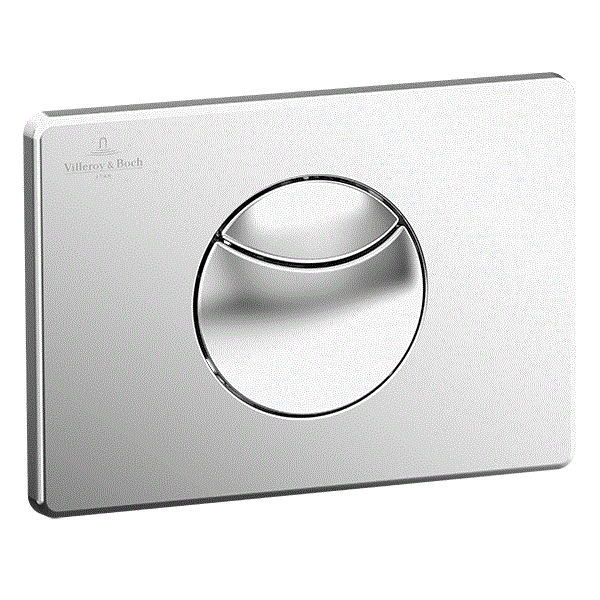 Клавиша смыва Villeroy & Boch ViConnect 205x145 мм цвет хром матовый 92248569