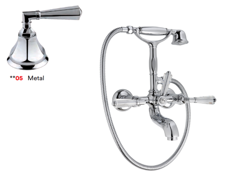 Смеситель для ванны и душа Nicolazzi Teide Metal бронза 1901BZ05