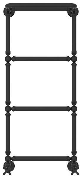 Полотенцесушитель водяной Сунержа Ренессанс 400x960 мм темный титан муар с комплектом вентилей 15-0281-9640