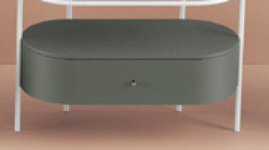 Ящик выдвижной Artceram Flair 4.0 для металлической консоли 89x42x21,5 см цвет musk ACM03858