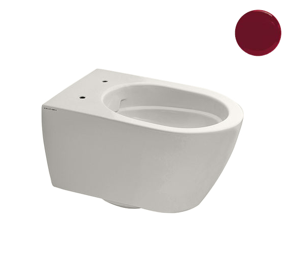 Унитаз подвесной Scarabeo Glam 360x505x360 мм безободковый цвет Cherry 5201/TW 65