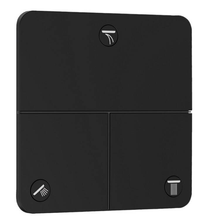 Вентиль запорный Hansgrohe ShowerSelect Comfort Q на 3 потребителя черный матовый 15587670