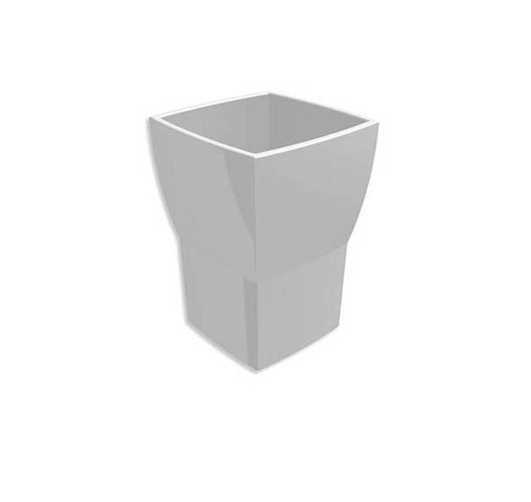 Стакан для зубных щеток Bertocci Grace 80х80х110 мм белый 14277000000