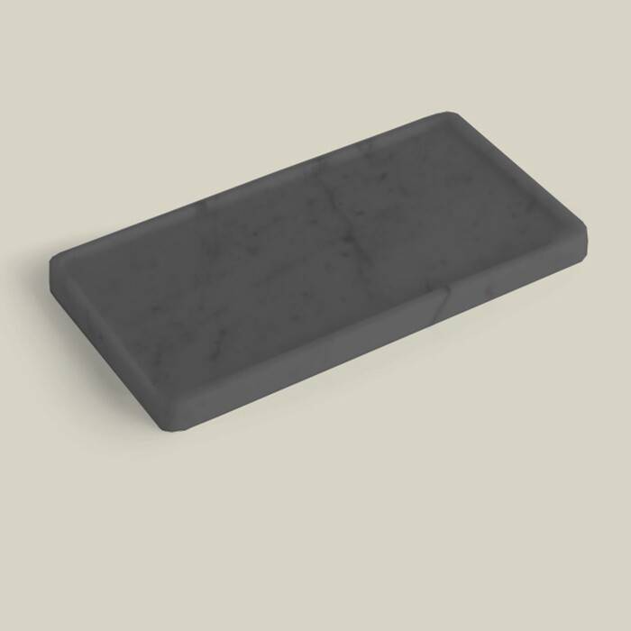 Лоток настольный плоский Bertocci Carrarino 240х120х20 мм marquina 12444040000