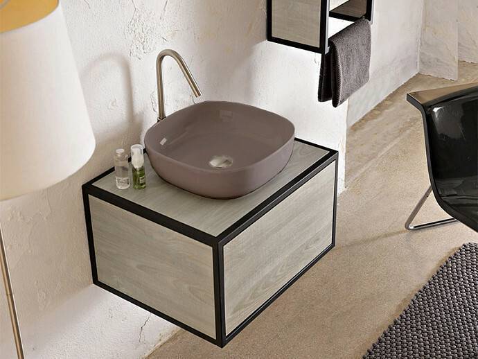 Раковина накладная Scarabeo Glam 40х40 см Sand 1806/52