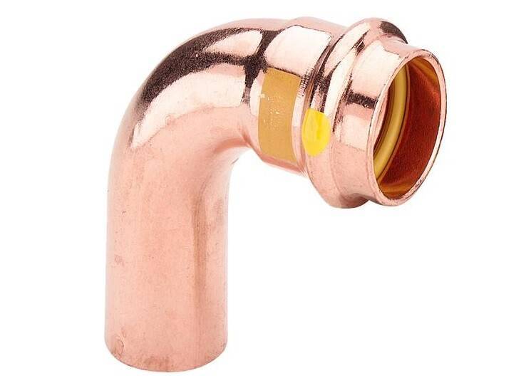 Отвод 90° Viega Profipress G с SC-Contur 22 мм 345556