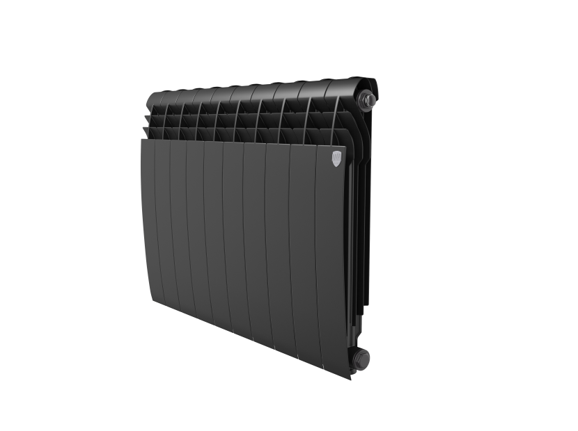 Радиатор алюминиевый Royal Thermo Biliner Alum 500 Noir Sable 10 секций боковое подключение НС-1250271