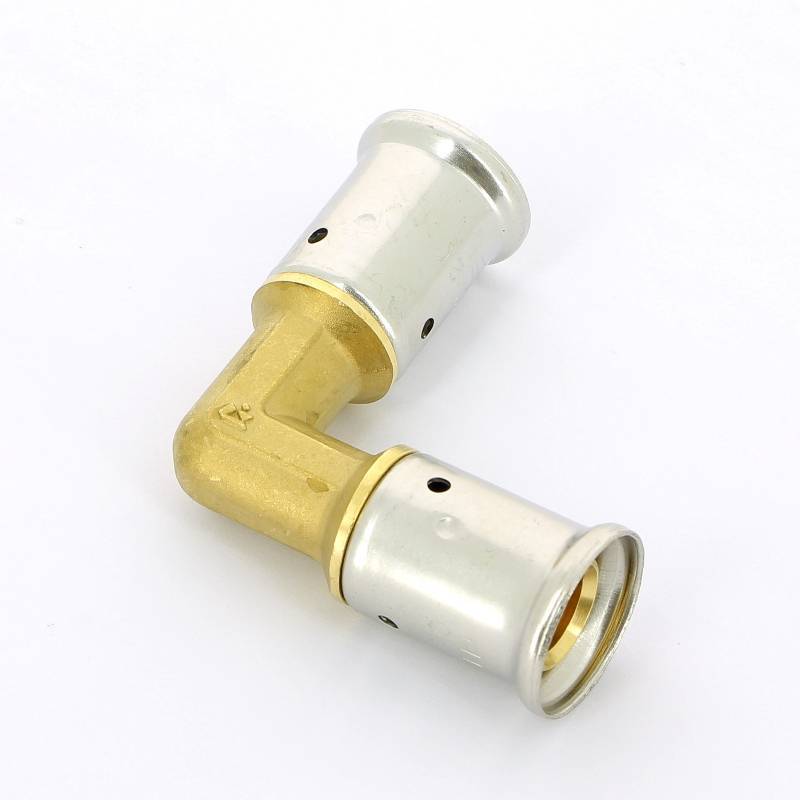 Угол пресс Henco 20x20 мм латунь 1P-2020