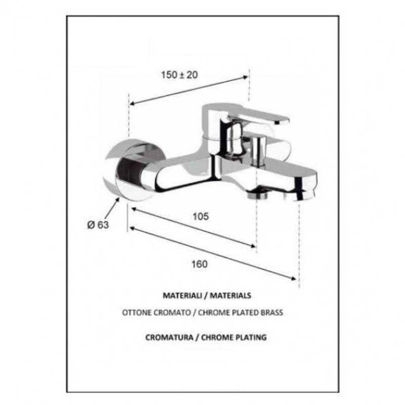 Душевой комплект Remer Winner со смесителями для раковины и ванны W0910315RMOI