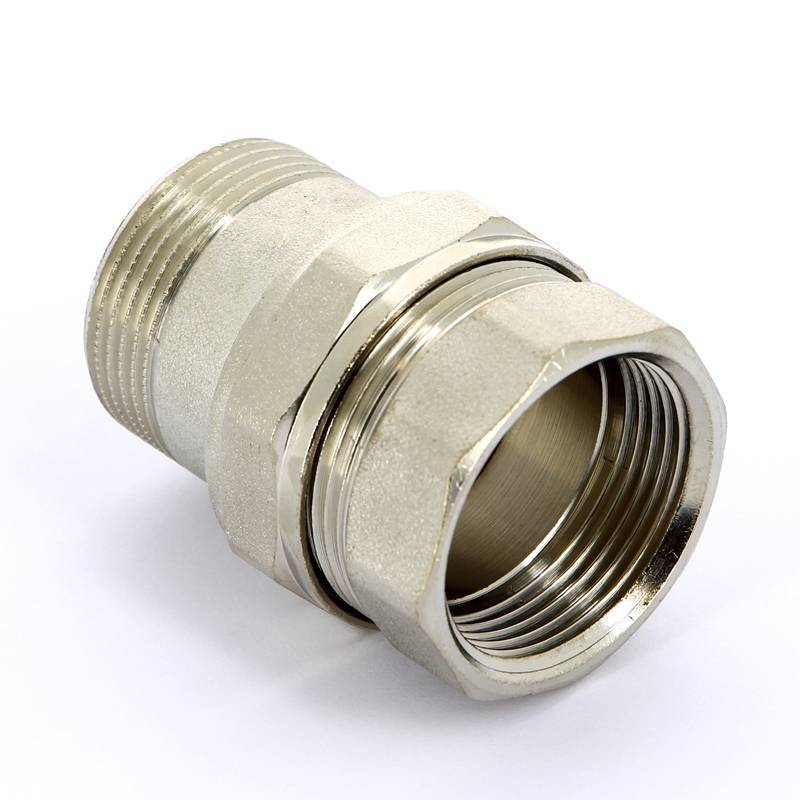 Разъемное соединение НВ Uni-Fitt прямое никелированное с плоской прокладкой 1 1/4 656N5000