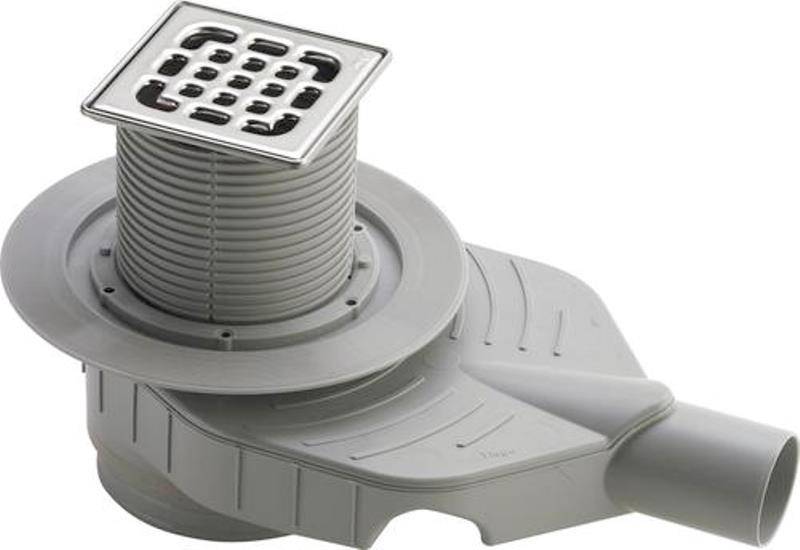 Трап Viega Advantix Top 100x100 мм горизонтальный выпуск 50 мм пластиковая насадка 669195