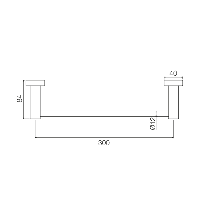 Полотенцедержатель Fima Carlo Frattini Accessori 300 мм золото F600030OR