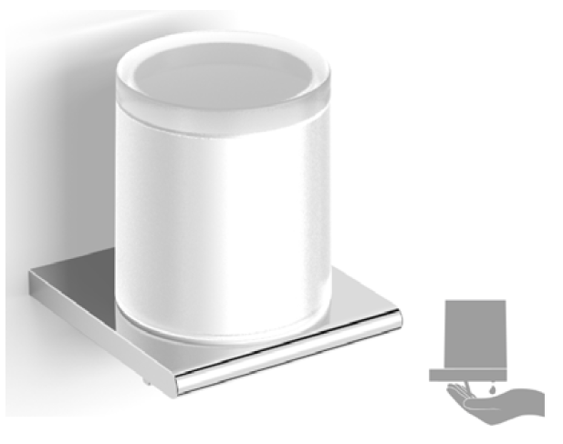 Дозатор для жидкого мыла Splendy Inspiration R нажимной снизу хром IR4042VSCR