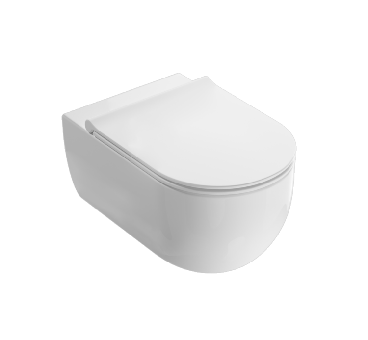 Унитаз подвесной Globo MODE 340x530x330 мм безободковый цвет Bianco opaco MES02BO