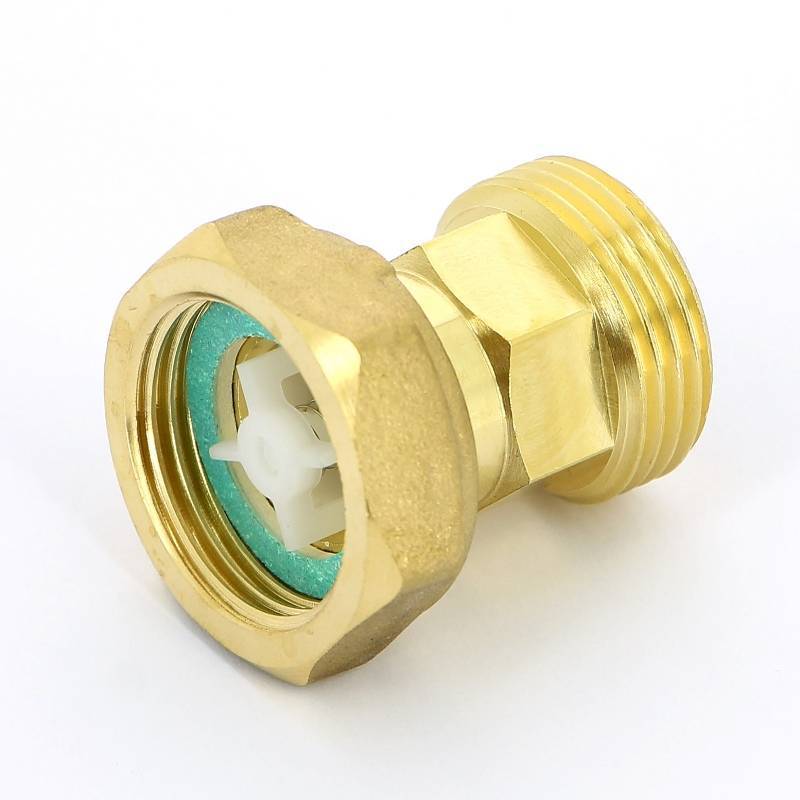 Соединение с накидной гайкой НВ Uni-Fitt 3/4 с плоской прокладкой и обратным клапаном 623G3000