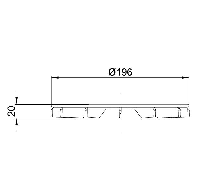 Крышка слива Bette BetteAntislip Sense Ø 196 мм, белая Y102000AX