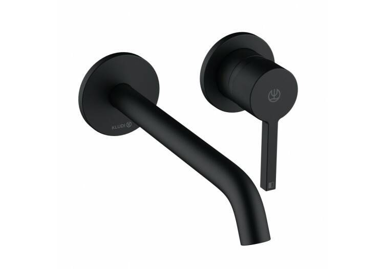 Смеситель для раковины Kludi Nova Fonte Pura однорычажный черный матовый 202453915