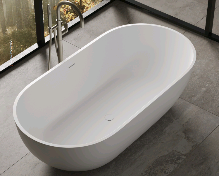 Ванна DEA Design Shadow 1650х820х520 мм Matt White DD8619165018