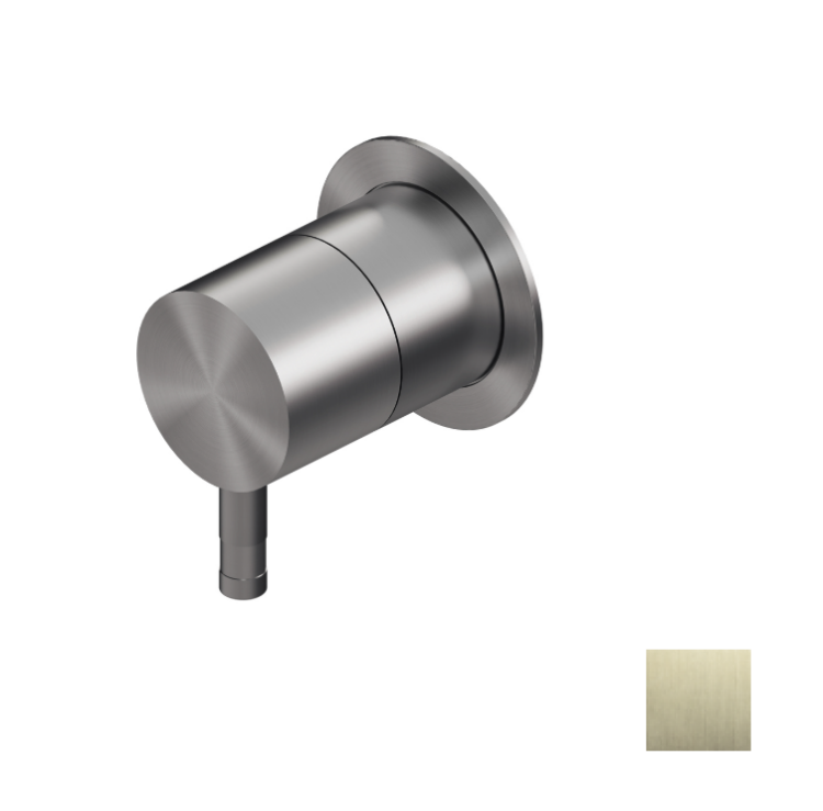 Вентиль переключающий Ritmonio Diametro35 Inox дивертор 1/2 на 3 выхода Brushed Champagne Stainless Steel PVD E0BA0139ESPF44