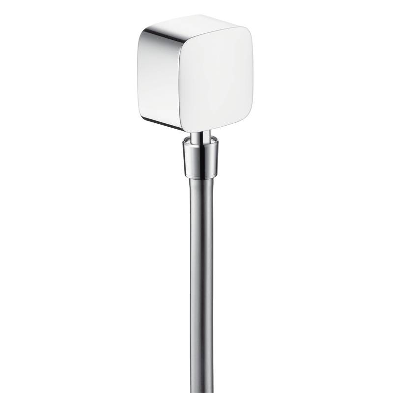 Шланговое подсоединение Hansgrohe FixFit с клапаном и шарниром хром 27414000