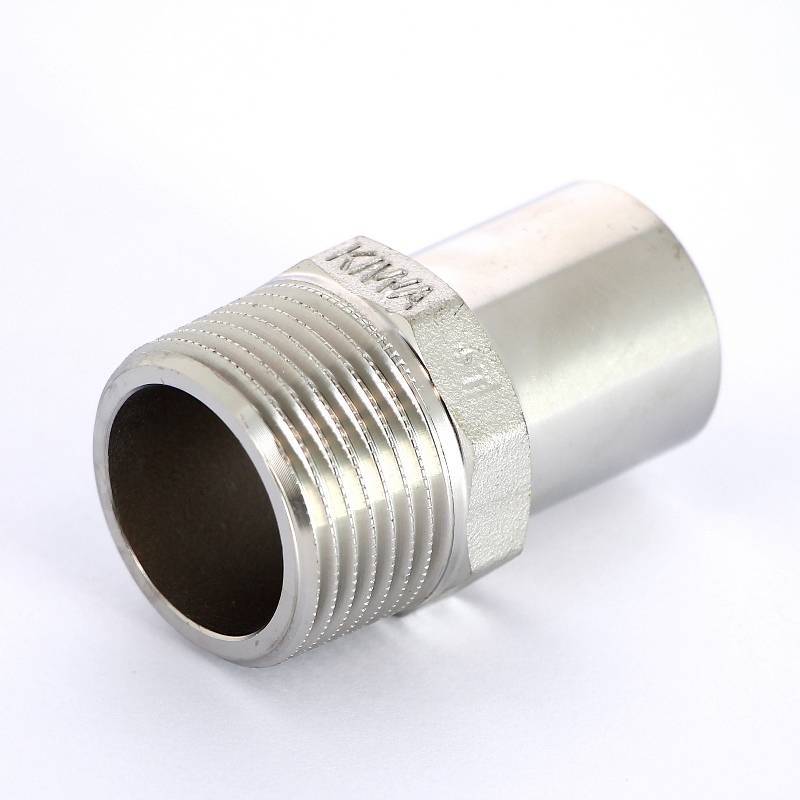 Переходник пресс Viega Sanpress Inox 28 мм x 1 НР нержавеющая сталь 436759