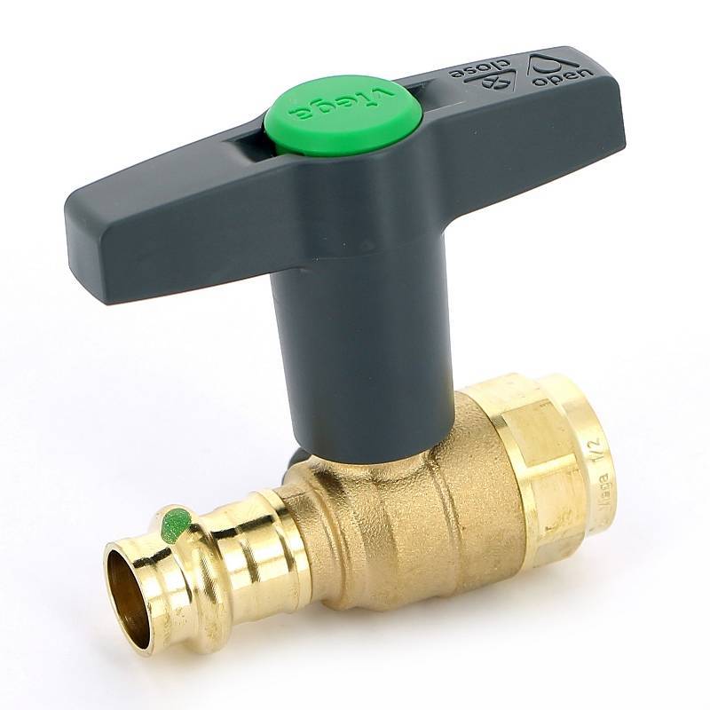 Кран шаровой пресс-В Viega Easytop 15 мм x 1/2 SC-Contur бронза 746759