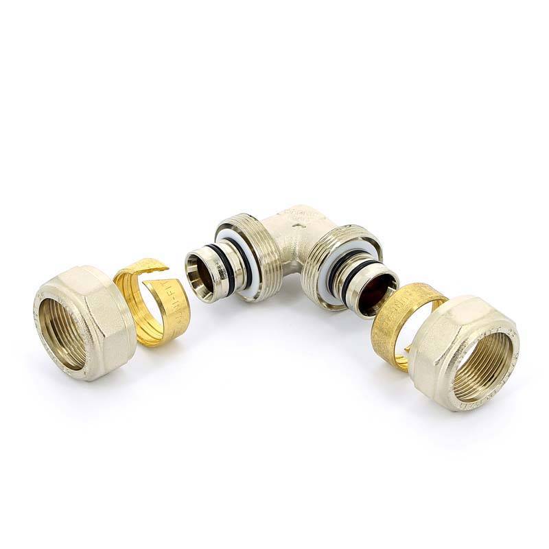 Угол обжимной Uni-Fitt 26 мм никелированный 663N8800