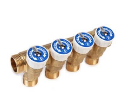 Модульный коллектор Giacomini 1x16/4 с отсекающим клапаном R585CY044