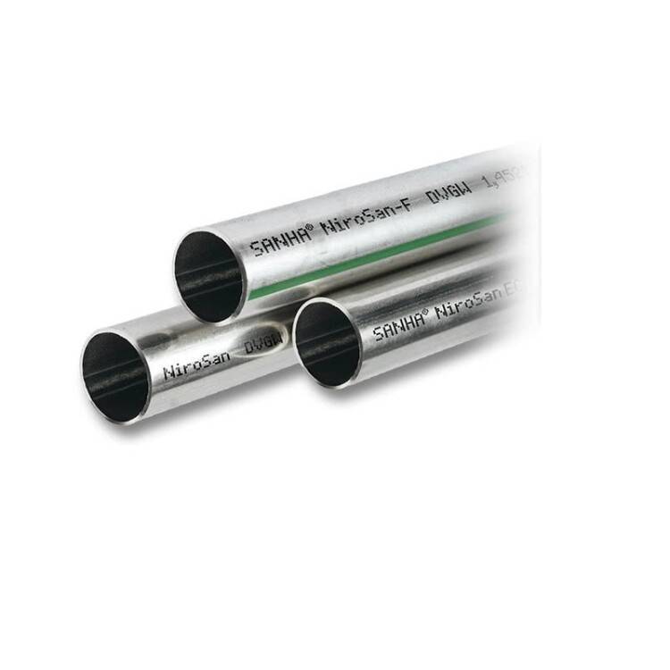 Труба системная SANHA NiroSan 42x1.5 мм нержавеющая сталь штанга 6 м 69000423