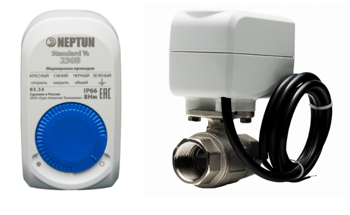 Кран шаровой с электроприводом Neptun Standard 230В 3/4 2167145