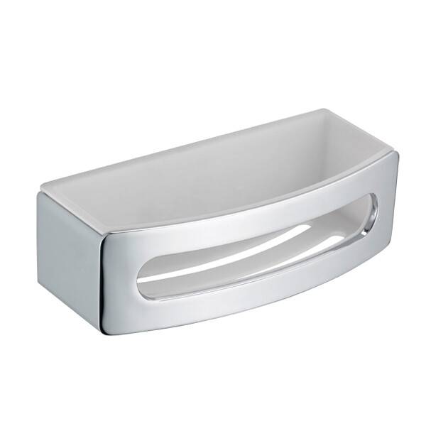 Полка для ванной Keuco Elegance 239х105х70 мм хром/белый 11658010000